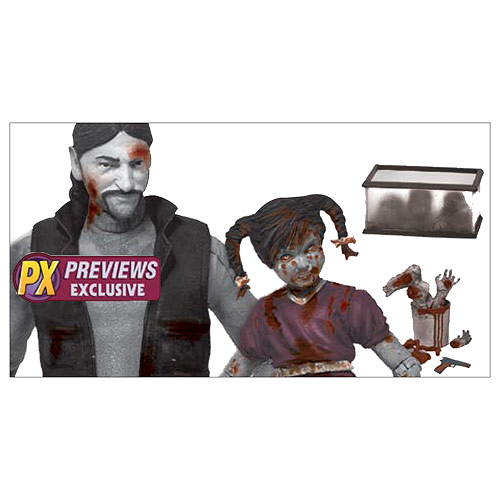 Walking Dead Black and White Bloody Governor and Penny PX Walking Dead Black and White Bloody Governor and Penny PX